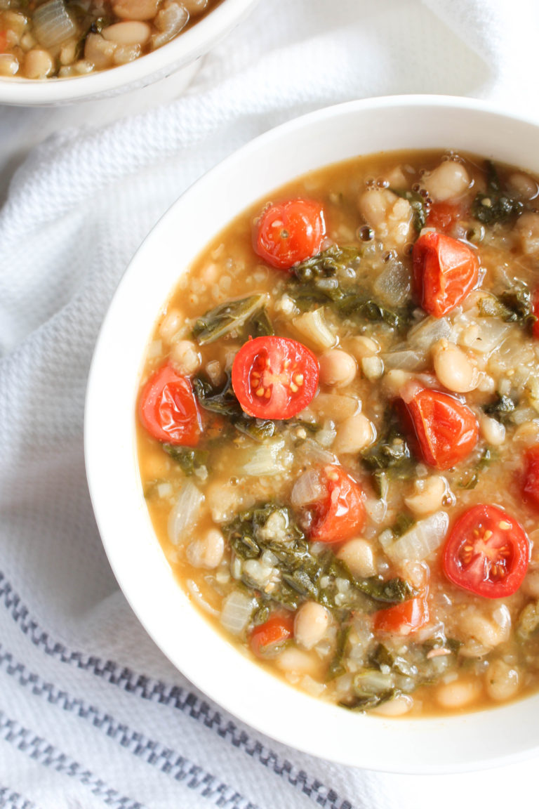 White Bean Bone Broth Chili Fresh Water Peaches