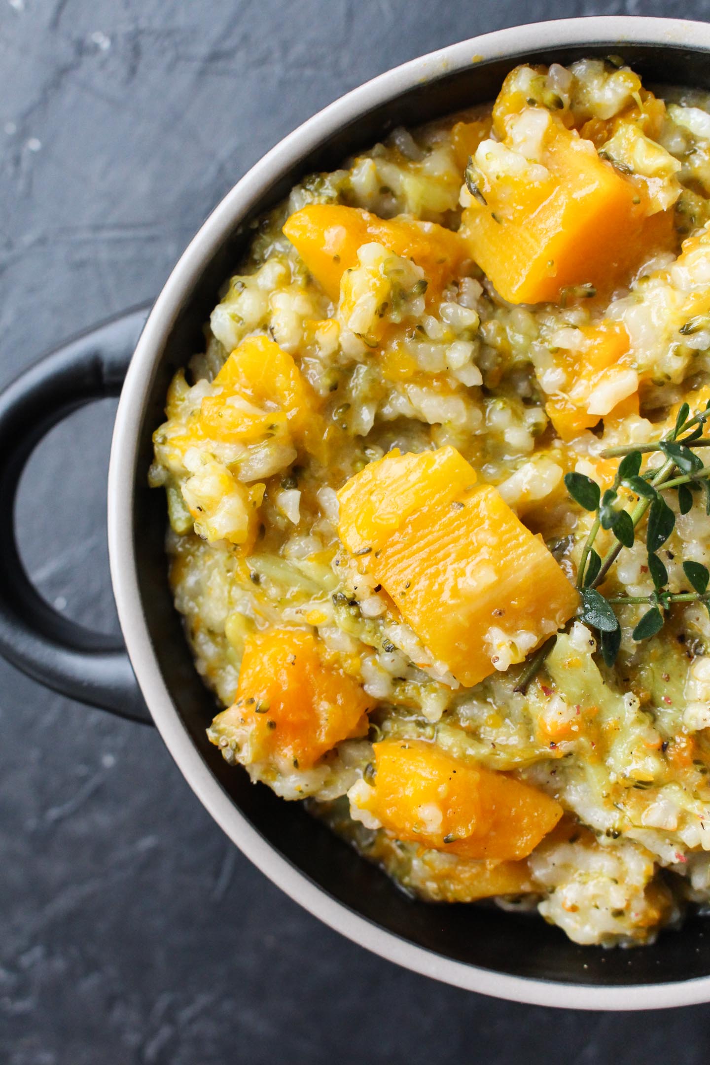Healthy Butternut Squash Risotto (DairyFree) Fresh Water Peaches