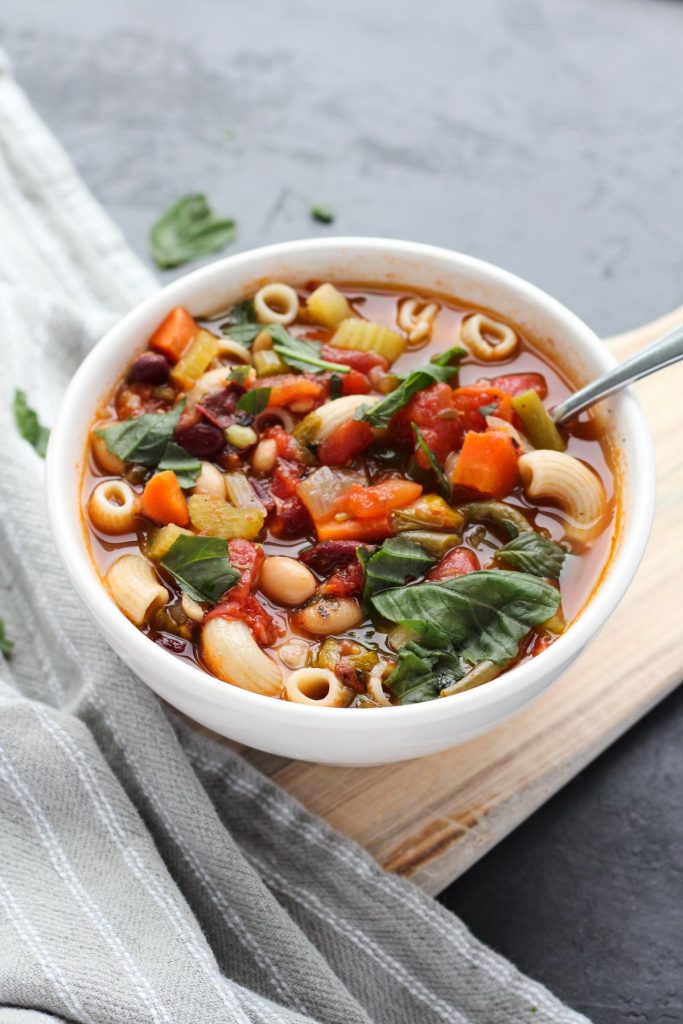 Instant Pot Copycat Olive Garden Minestrone Soup - Fresh Water Peaches