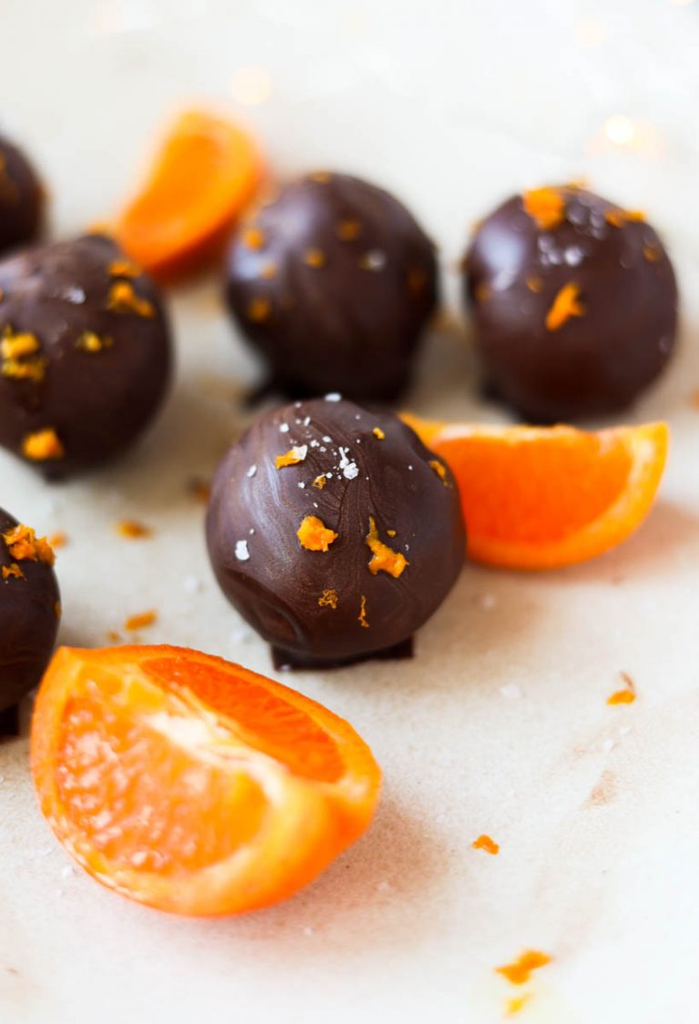 Healthy Dark Chocolate Orange Truffles Recipe Fresh Water Peaches