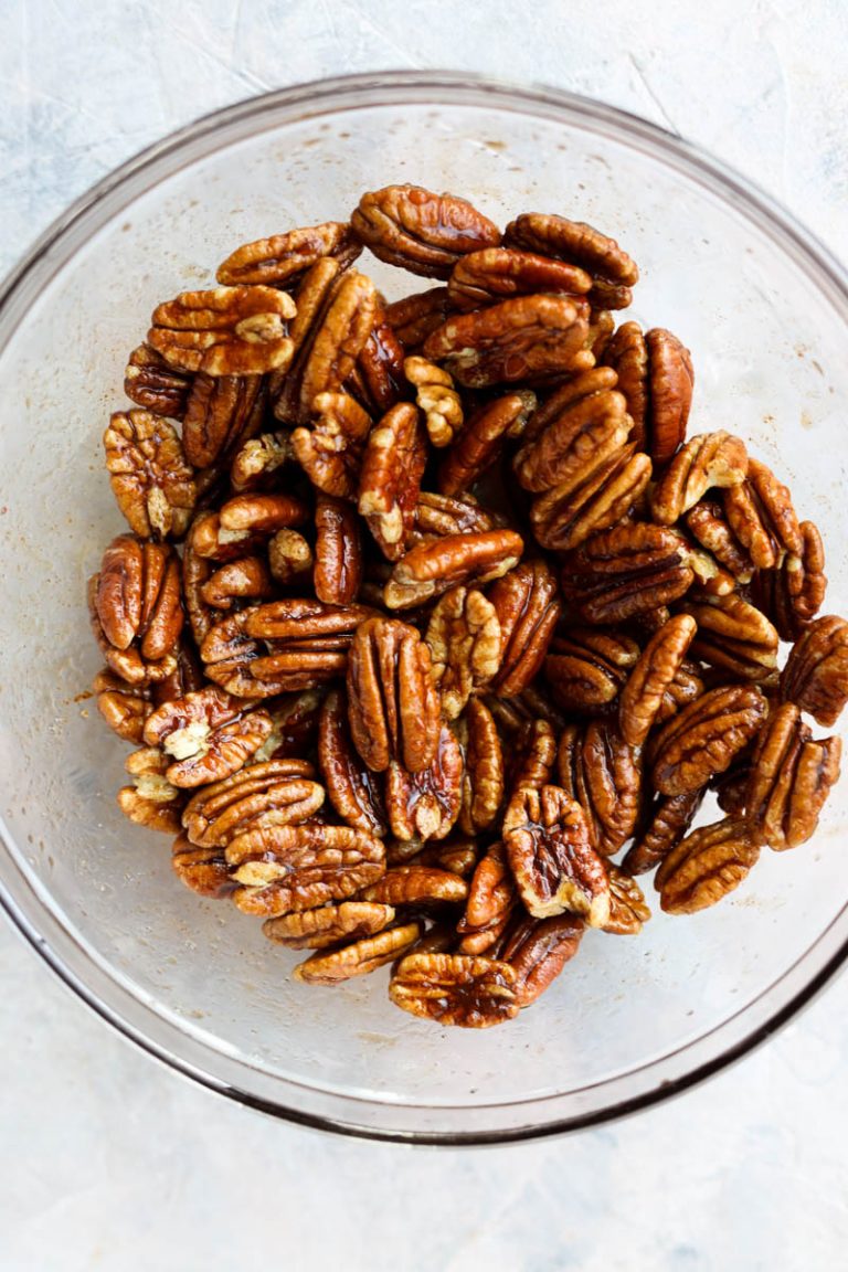 Paleo Candied Pecans (No eggs!) Fresh Water Peaches