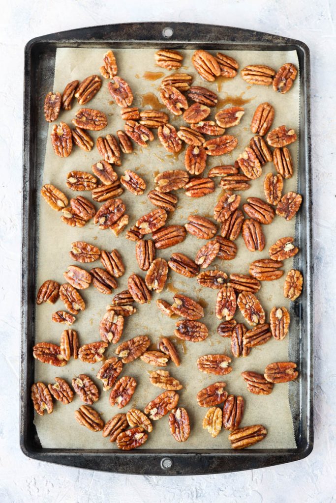 Paleo Candied Pecans (No eggs!) Fresh Water Peaches