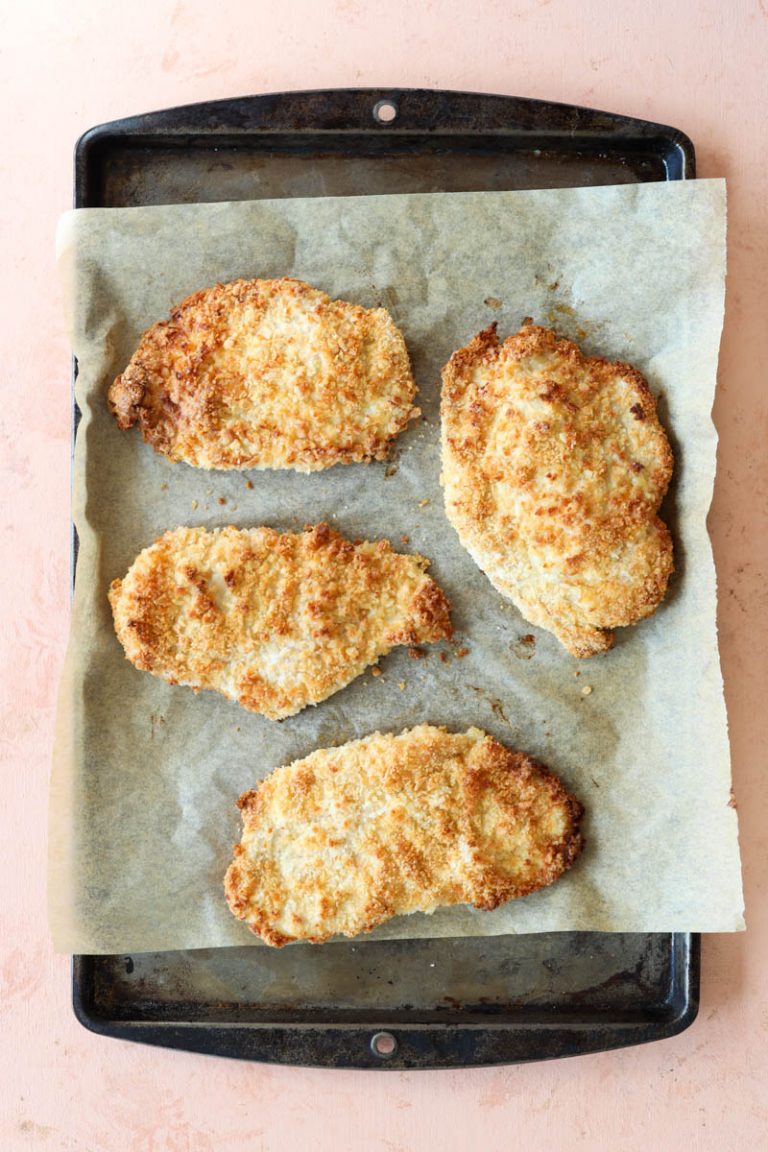 Air Fryer Panko Chicken Cutlets Fresh Water Peaches