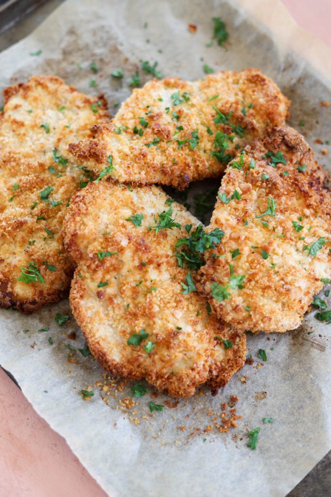 Air Fryer Panko Chicken Cutlets - Fresh Water Peaches