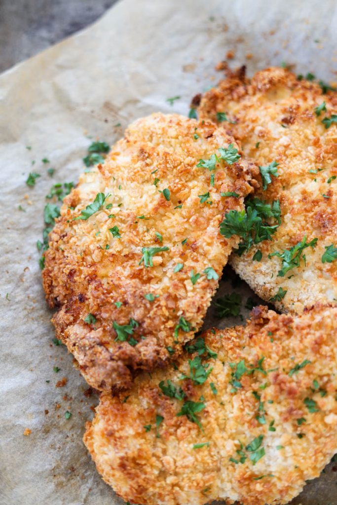 Air Fryer Panko Chicken Cutlets - Fresh Water Peaches