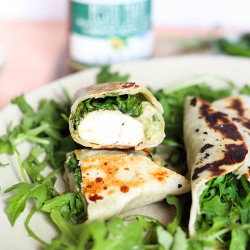 Grilled Pesto Chicken Wraps - Wandering Chickpea