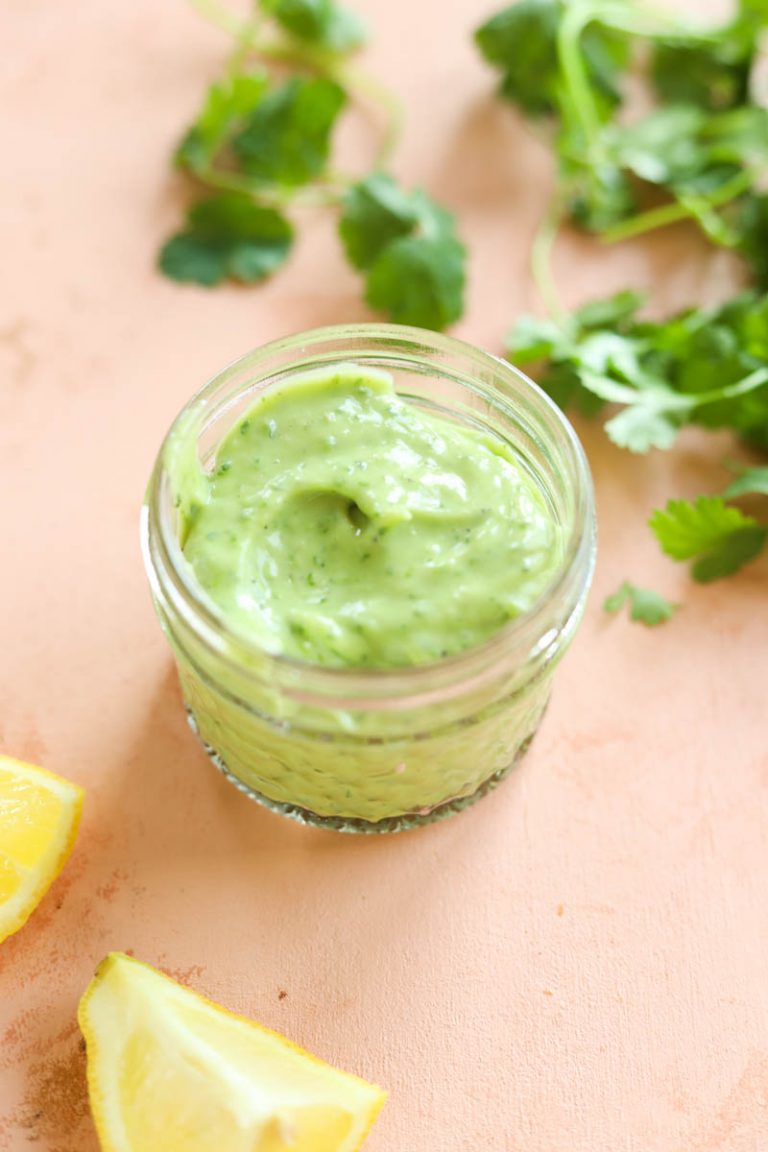 Whole30 Creamy Avocado Salad Dressing Fresh Water Peaches