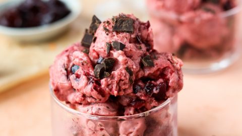 Cherry Garcia Nice Cream (Vegan) - Fresh Water Peaches