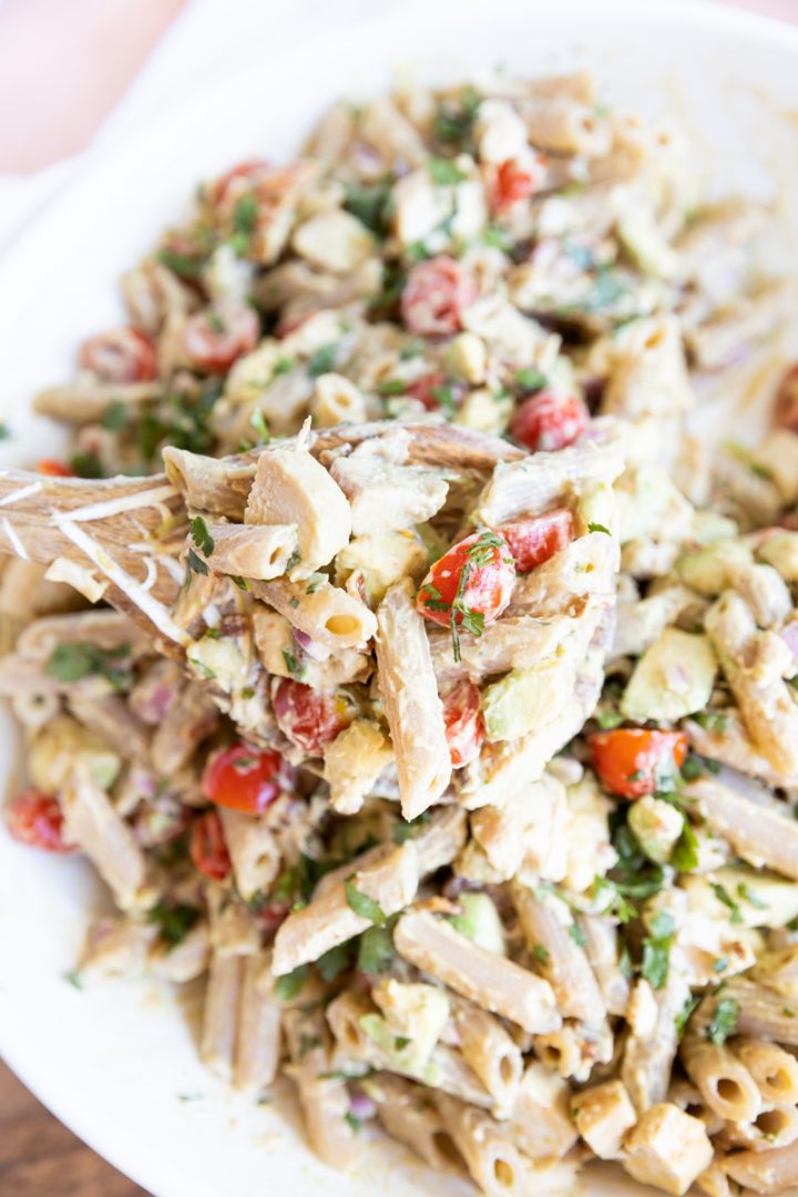 Chicken Bacon Pasta Salad - Fresh Water Peaches