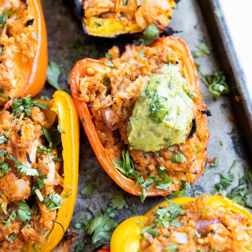 BBQ Chicken Grilled Stuffed Peppers