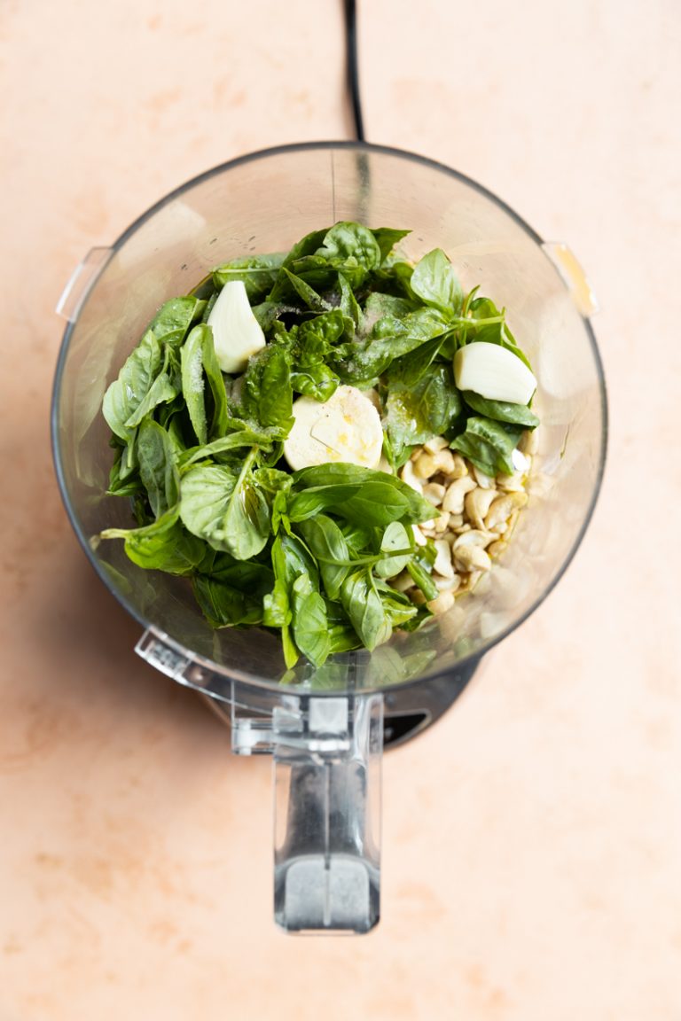 Easy Cashew Pesto Recipe (Vegan & DairyFree) Fresh Water Peaches