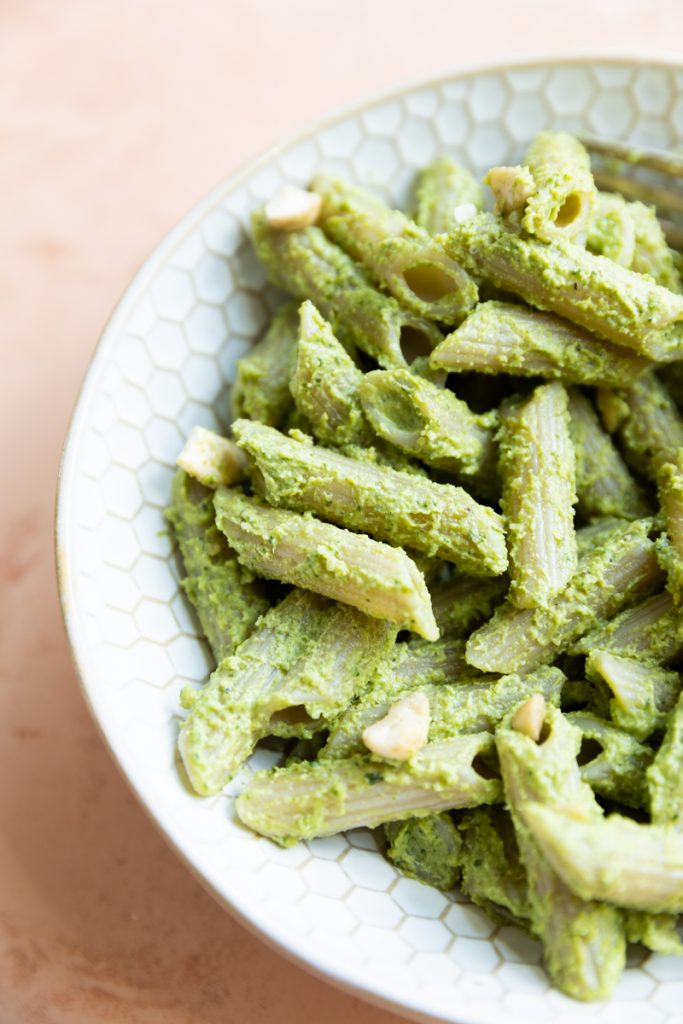 Pesto with Cashews Fresh Water Peaches