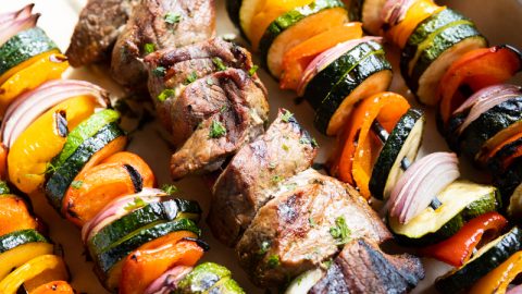 Healthy Grilled Steak Kabobs