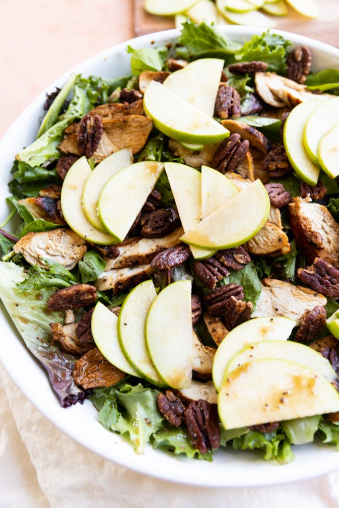 Healthy Green Apple Salad Fresh Water Peaches