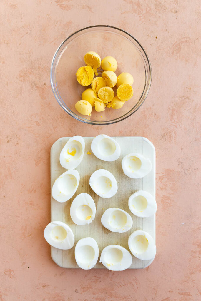 Pink Deviled Egg Recipe Without Mustard Fresh Water Peaches