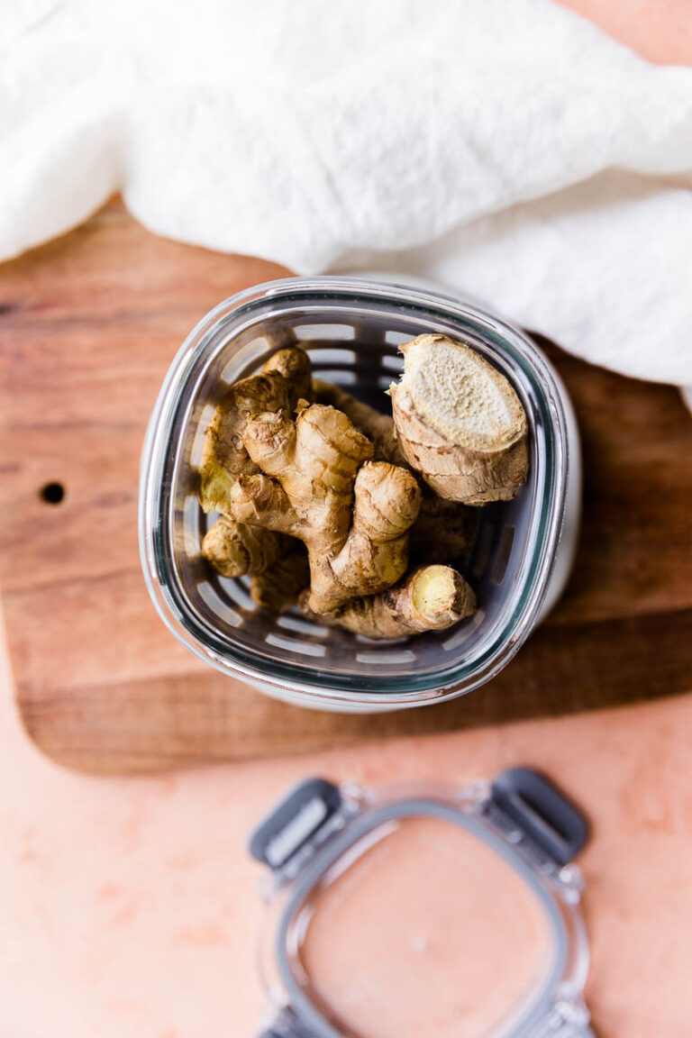 How To Freeze & Store Fresh Ginger Juice Fresh Water Peaches