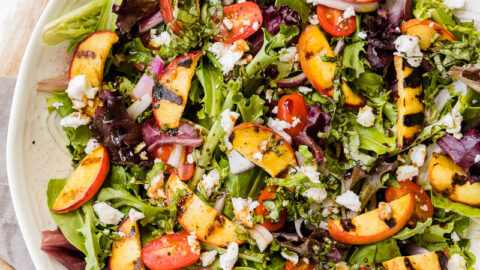 Grilled Peach Summer Salad Recipe