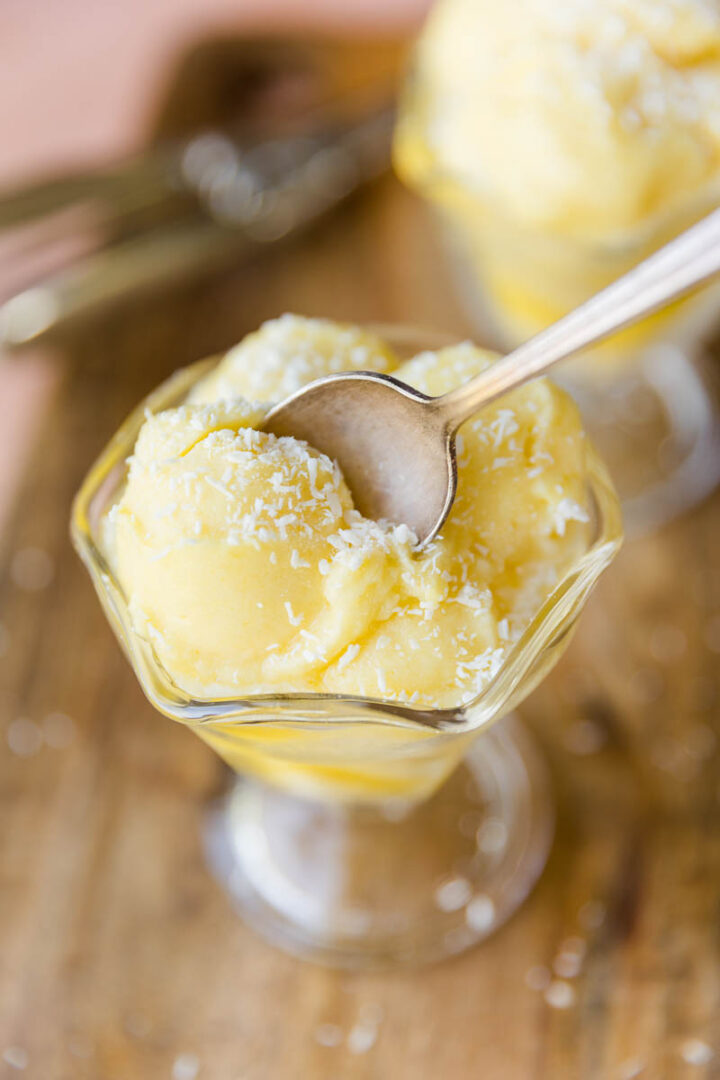 Easy Pineapple Sorbet Recipe (Sugar Free) Fresh Water Peaches