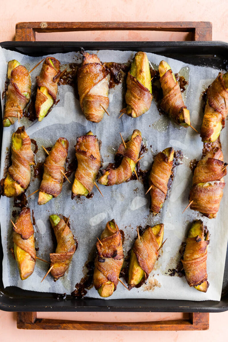 Air Fryer Bacon Wrapped Avocado Recipe Fresh Water Peaches